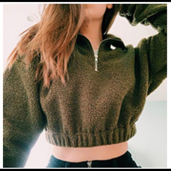 ZAFUL Plaid Half Zip Sherpa Pullover, size M - Picture 6 of 6